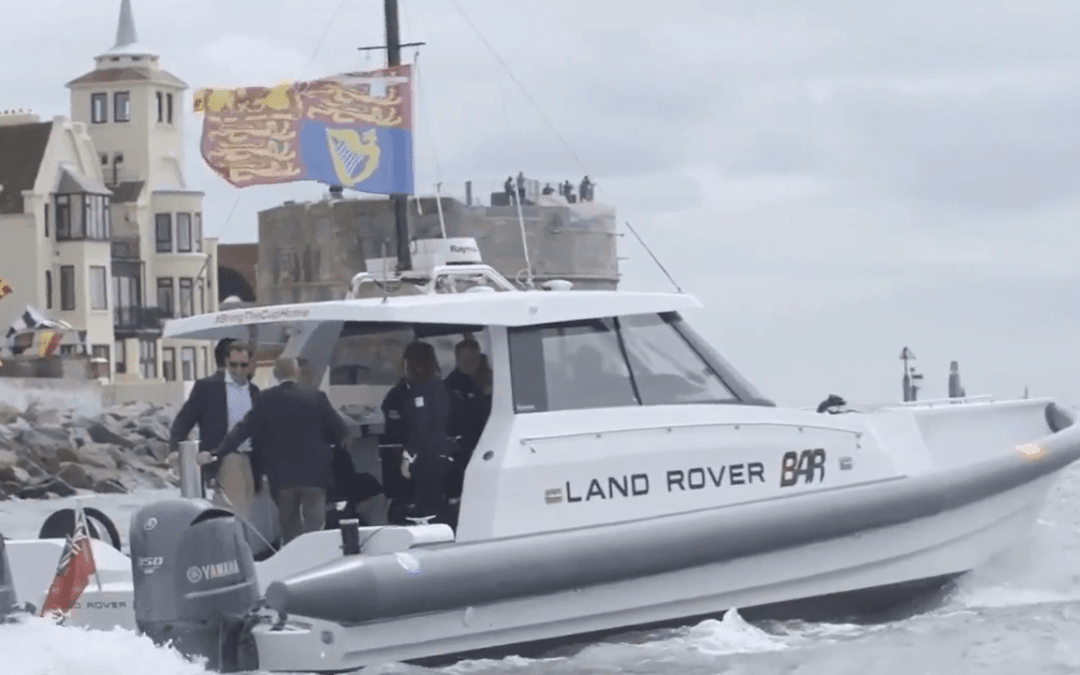 Shark Seats on the Landrover BAR Chase boat – Americas Cup