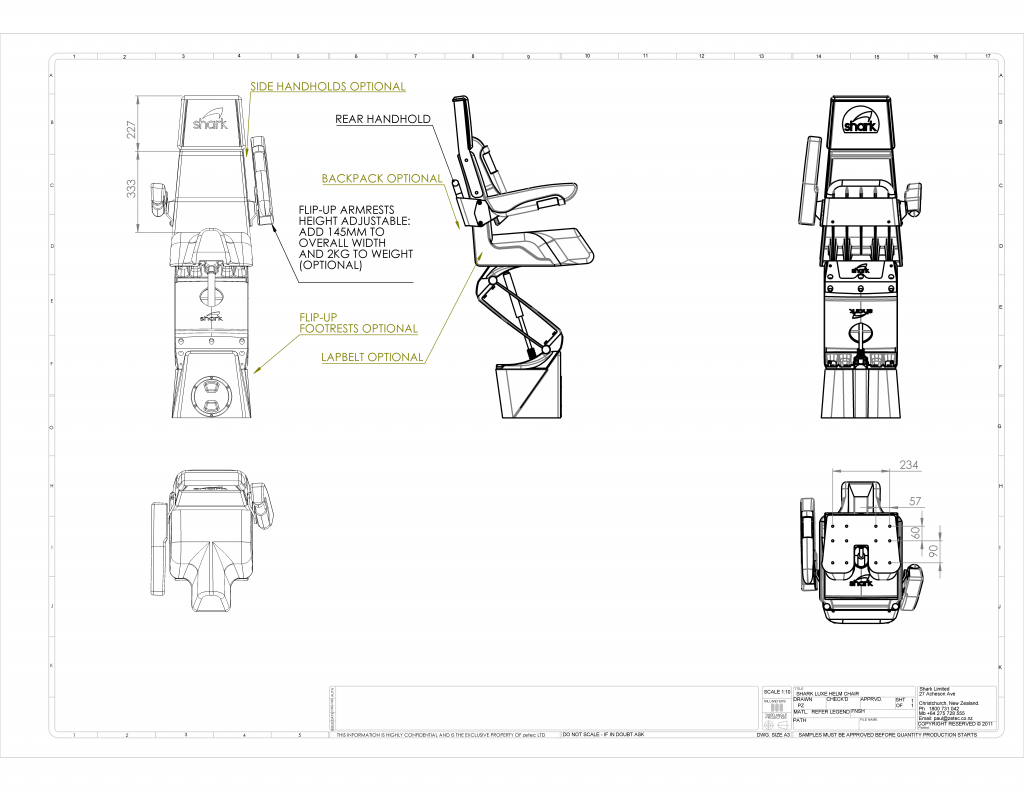 Luxe technical dimensions