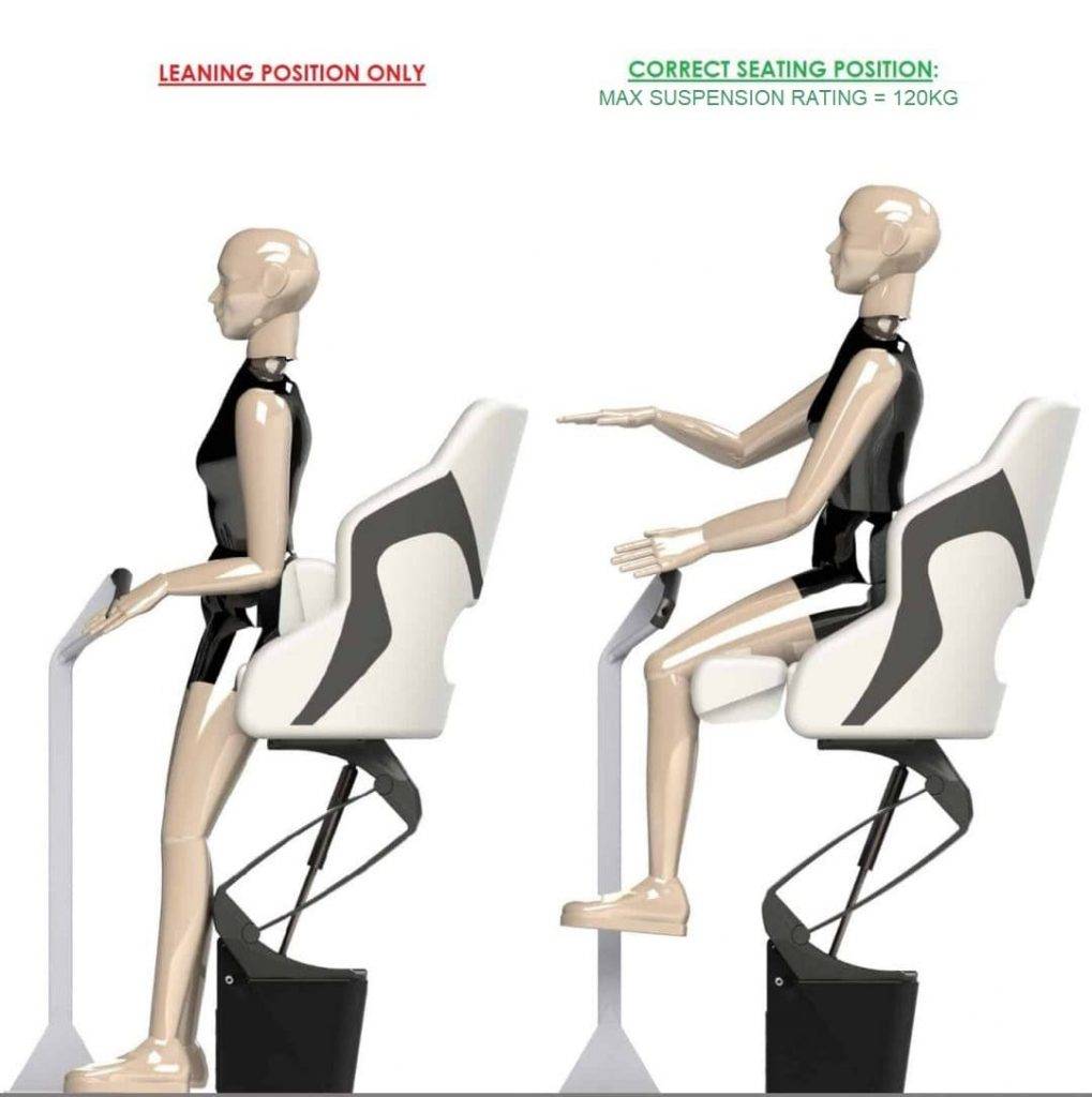 Correct seating position