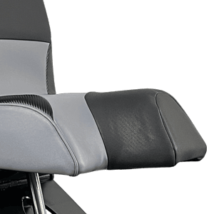 Shark Seating Epic model with jockey type seating for extra stability and comfort.
